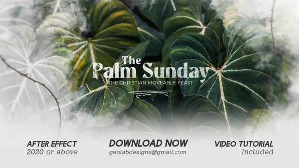 The Palm Sunday Slideshow для After Effects