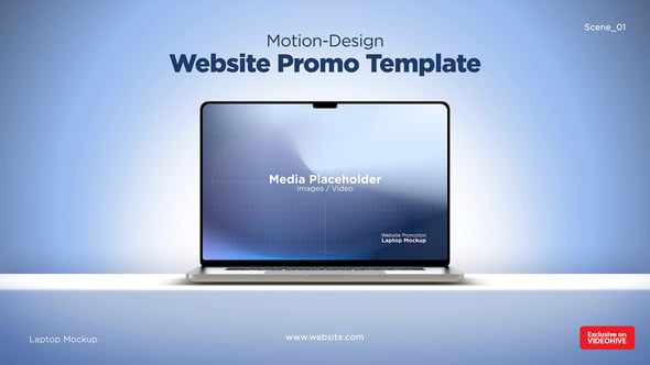 Laptop Mockup | Website Presentation для After Effects