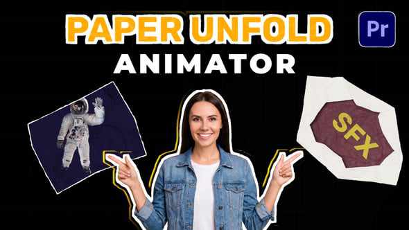 Paper Unfold Animator для Premiere Pro