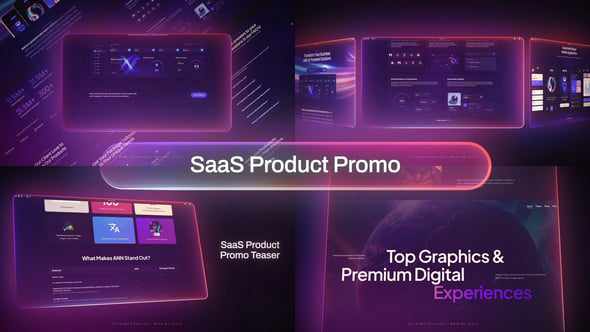 SaaS Product Promo - Ai Website Promo Teaser для After Effects