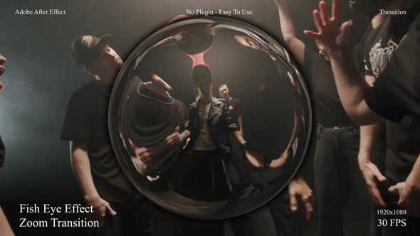 Fish Eyes Effect Zoom Transition для After Effects
