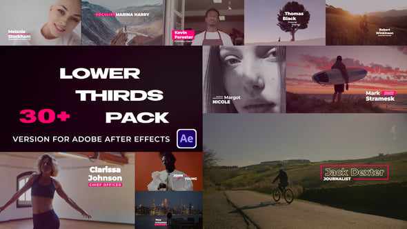 Modern Lower Thirds Pack для After Effects