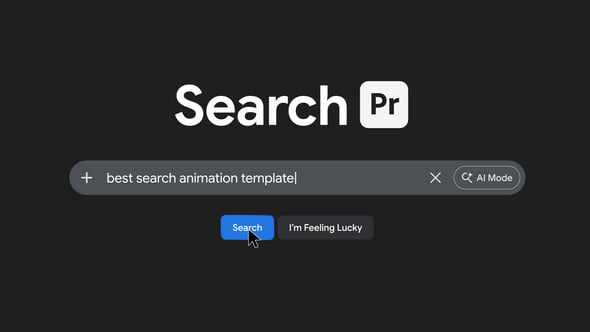 Google Search Animation для Premiere Pro