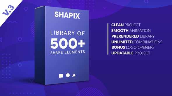 Shapix - Shape Elements Pack для After Effects