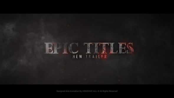 Fire Smoke Trailer Title для After Effects