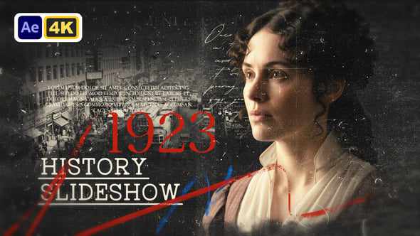 Retro History Slideshow - хроника старой плёнки для After Effects