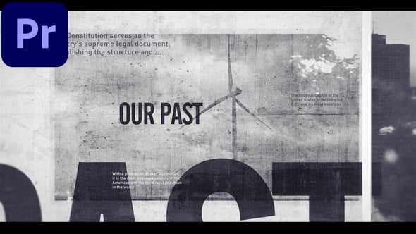 Vintage Grungy Cinematic Opener - заставка для Premiere Pro