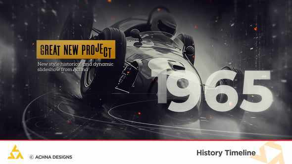 History Timeline - проект для After Effects