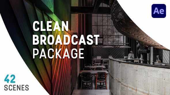 Clean Broadcast Package для After Effects