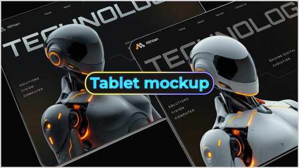 Tablet Mockup! - презентация сайта для After Effects