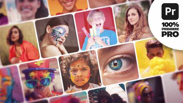 Mosaic Photo Reveal для Premiere Pro