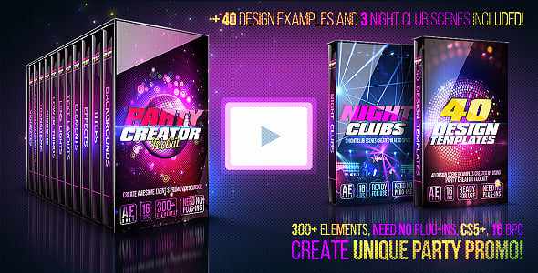 Party Creator Package для After Effects