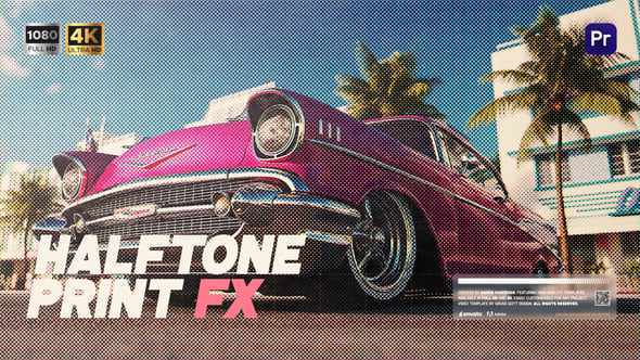 Paper Print Effect - газетный растр для Premiere Pro