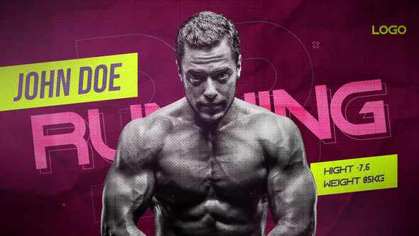 Sport Player Introduction - динамичная заставка спортсмена для Premiere Pro