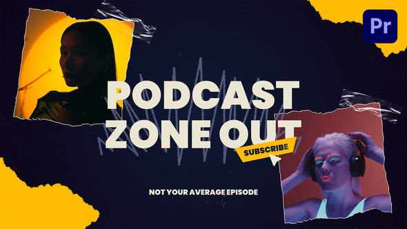 Grunge Podcast Intro для Premiere Pro