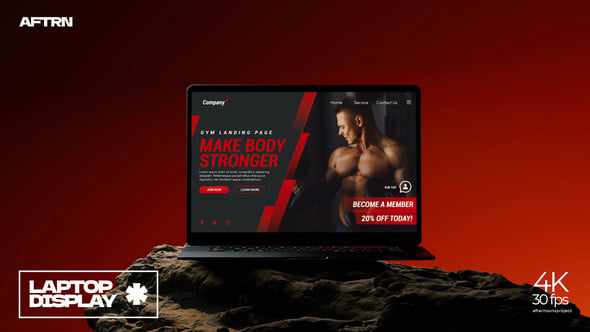 Laptop Screen Mockup - проект для After Effects