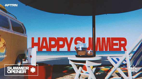 Summer Holiday Opener - яркий отдых в 4K для After Effects