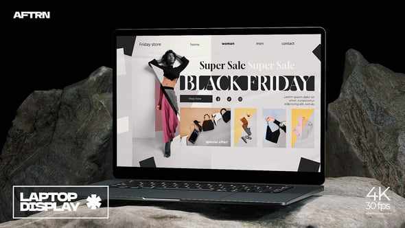 Laptop Mockup - для презентации на After Effects