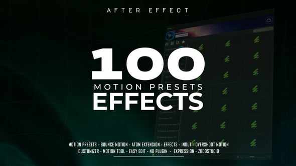Creative Motion Effects Presets - анимационные пресеты для After Effects