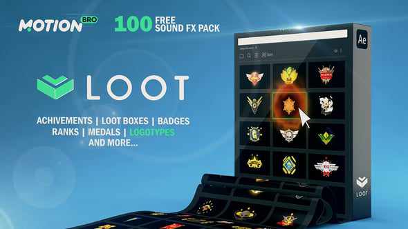 LOOT 1500+ Elements - конструктор значков для After Effects