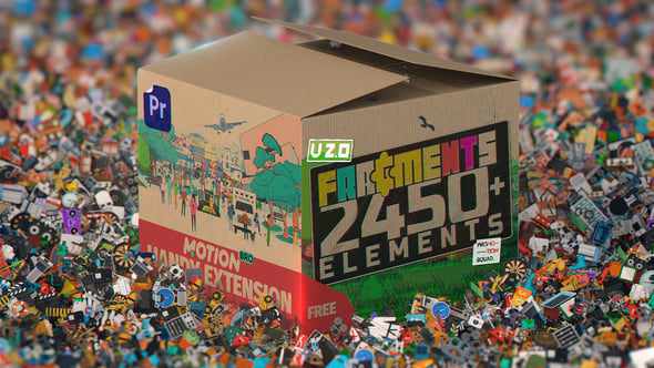 Fragments | 2450+ Animated 2D Elements для Premiere Pro