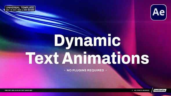 Dynamic Text Animations - гибкая текстовая анимация для After Effects
