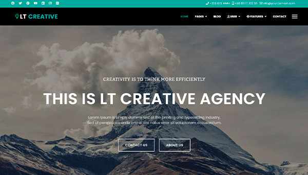 LTheme Creative - шаблон для дизайн-студии на Joomla