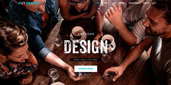 LTheme Gravity Onepage - корпоративный лендинг шаблон для WordPress