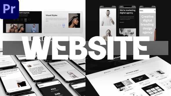 Dynamic Website Promo - веб-промо в движении для Premiere Pro