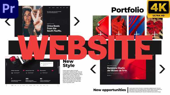 Modern Website Promo - современная презентация Premiere Pro