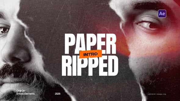 Paper Ripped Intro - бумажный эффект для After Effects