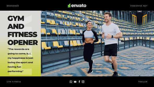 Gym and Fitness Opener для спортивных видео в After Effects