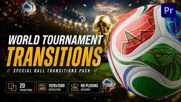 Soccer Championship Transitions - спортивные переходы для Premiere Pro