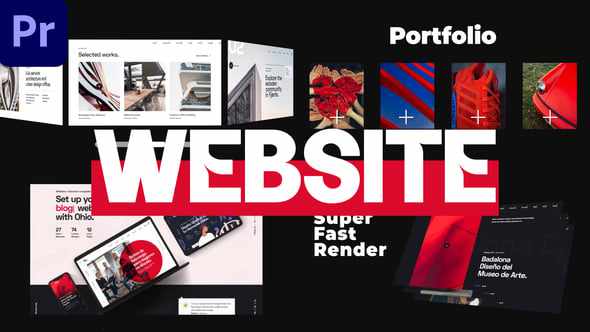 Minimal Website Promo - презентация сайта для Premiere Pro