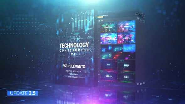 Technology Constructor - футуристический набор для After Effects