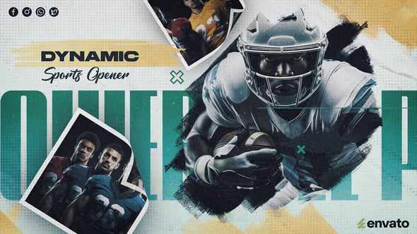 Dynamic Sports Opener - энергичный опенер для спорта в After Effects