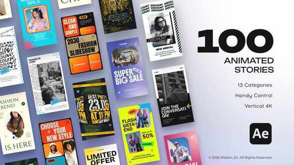 Stories Bundle - вертикальные шаблоны для After Effects