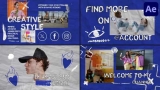 Youtube Artistic Slides для After Effects